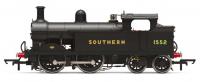 R3763 Hornby H Class 0-4-4T Steam Locomotive number 1552 in Southern Black livery with